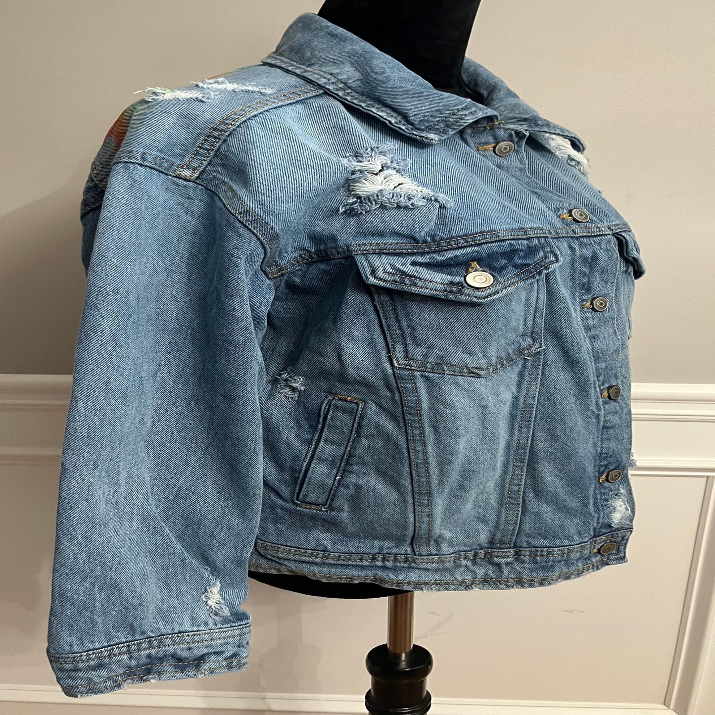 Trust Your Gut Painted Jacket