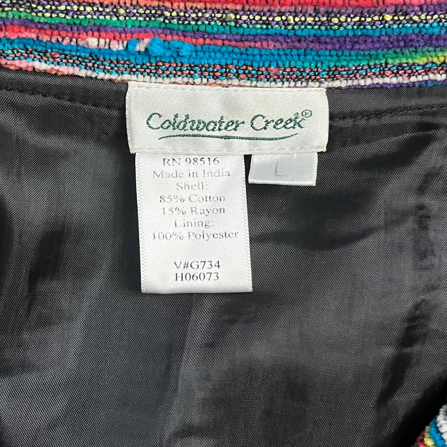 Coldwater Creek Multicolored Outerwear