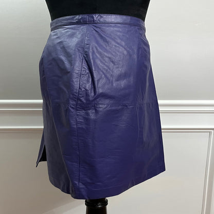 OS International Leather Skirt