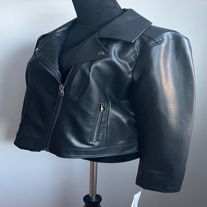 Kenneth Cole Faux Leather Moto Outwear