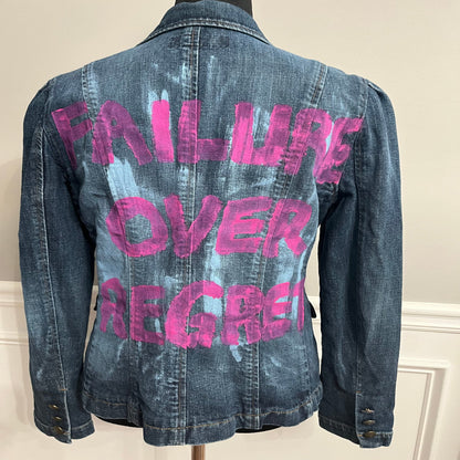 Failure Over Regret Painted Jacket