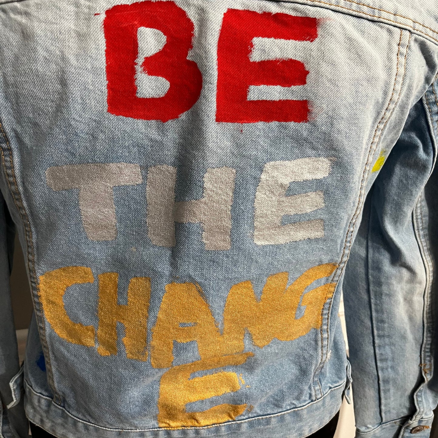 Be The Change Painted Jacket