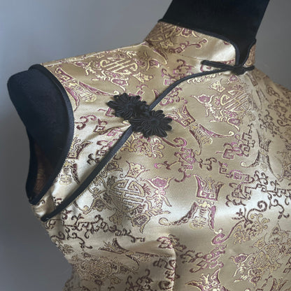 100% Silk Oriental Print Top