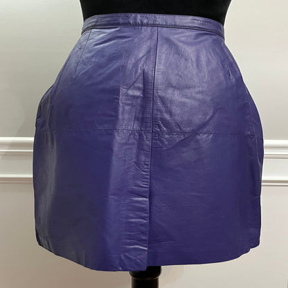 OS International Leather Skirt