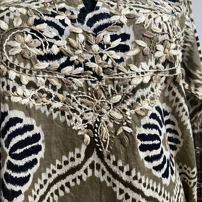 Raj Embroidered Tunic Top