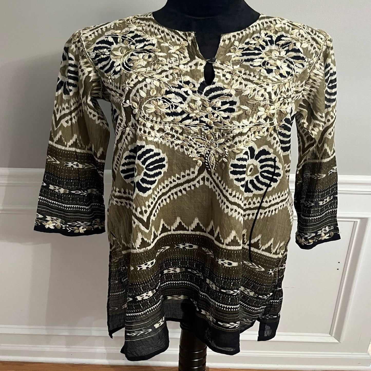 Raj Embroidered Tunic Top