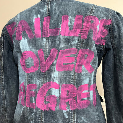 Failure Over Regret Painted Jacket