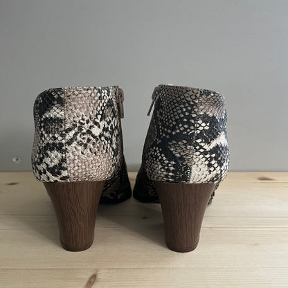 Qupid Snake Print Boots