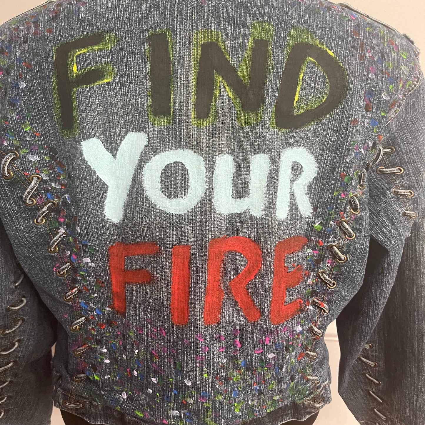 Find Your Fire Painted Jacket