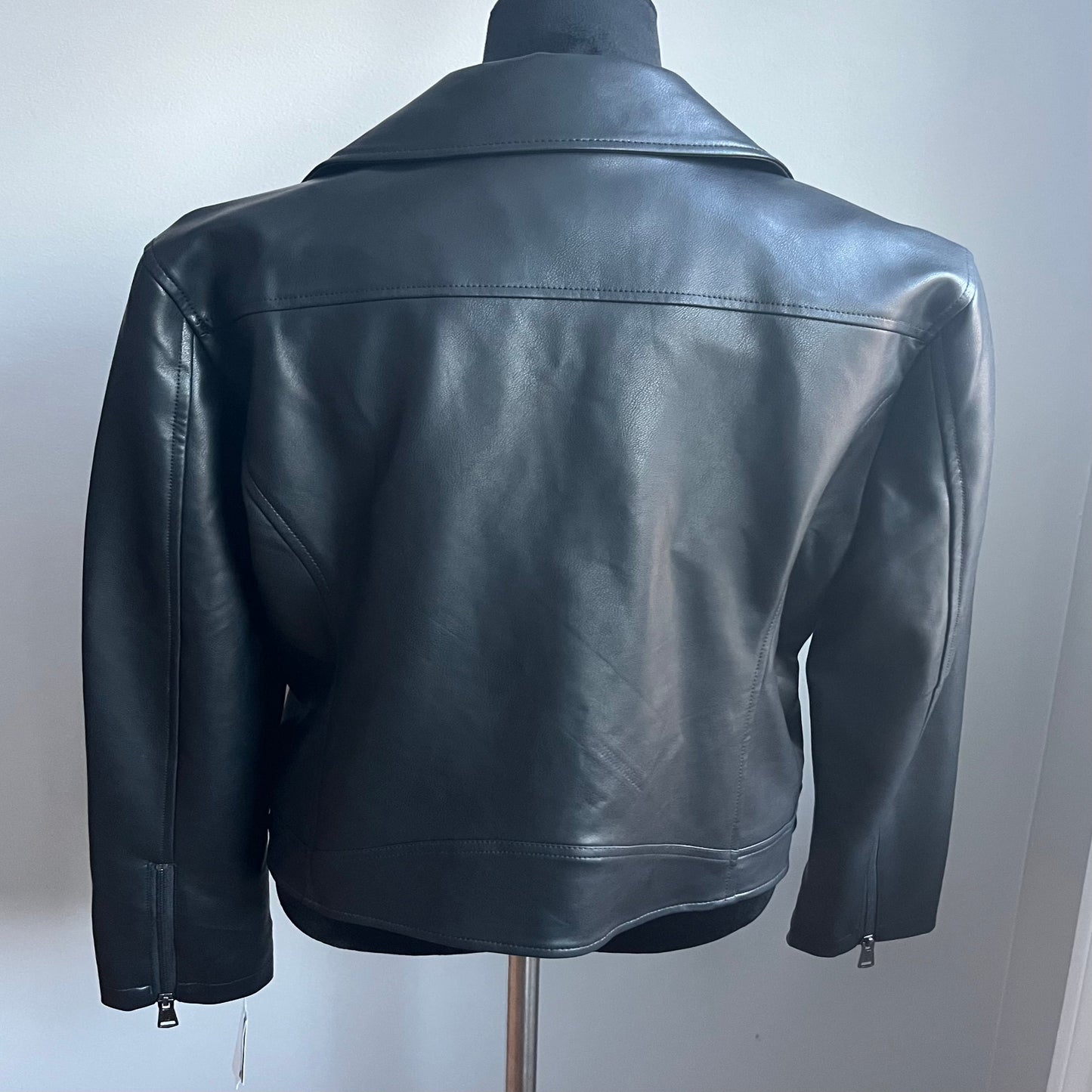 Kenneth Cole Faux Leather Moto Outwear