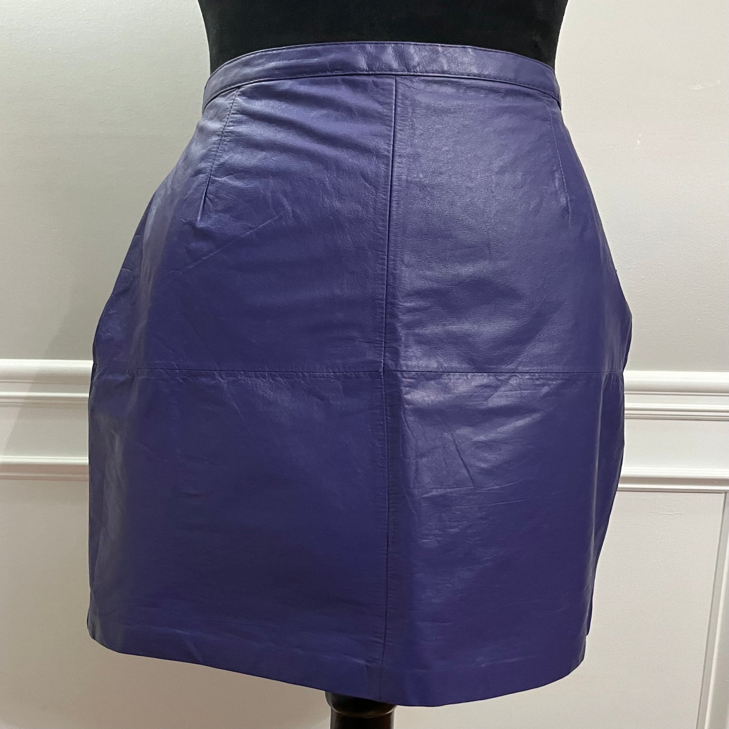 OS International Leather Skirt