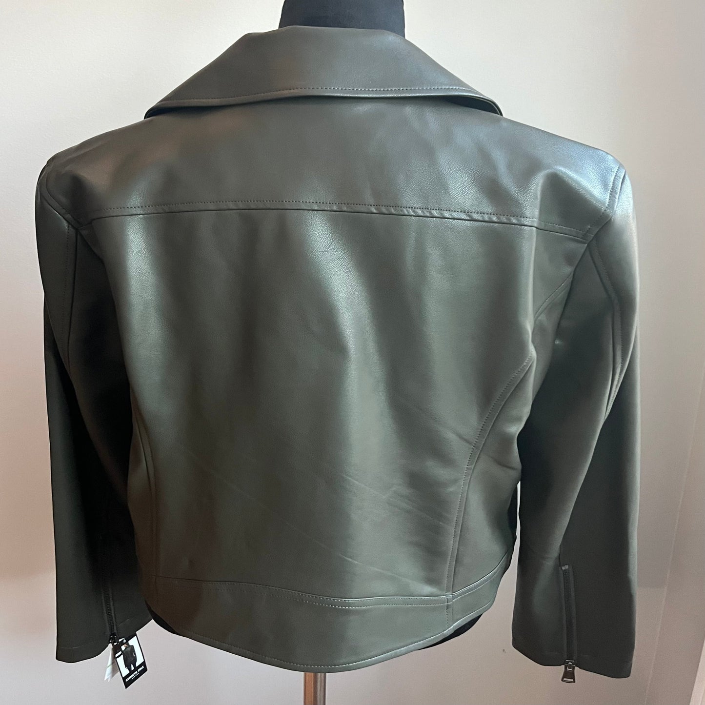 Kenneth Cole Faux Leather Moto Outwear