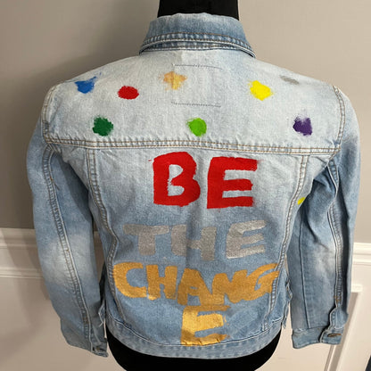 Be The Change Painted Jacket