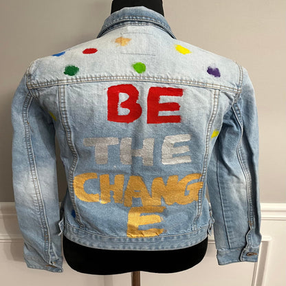 Be The Change Painted Jacket