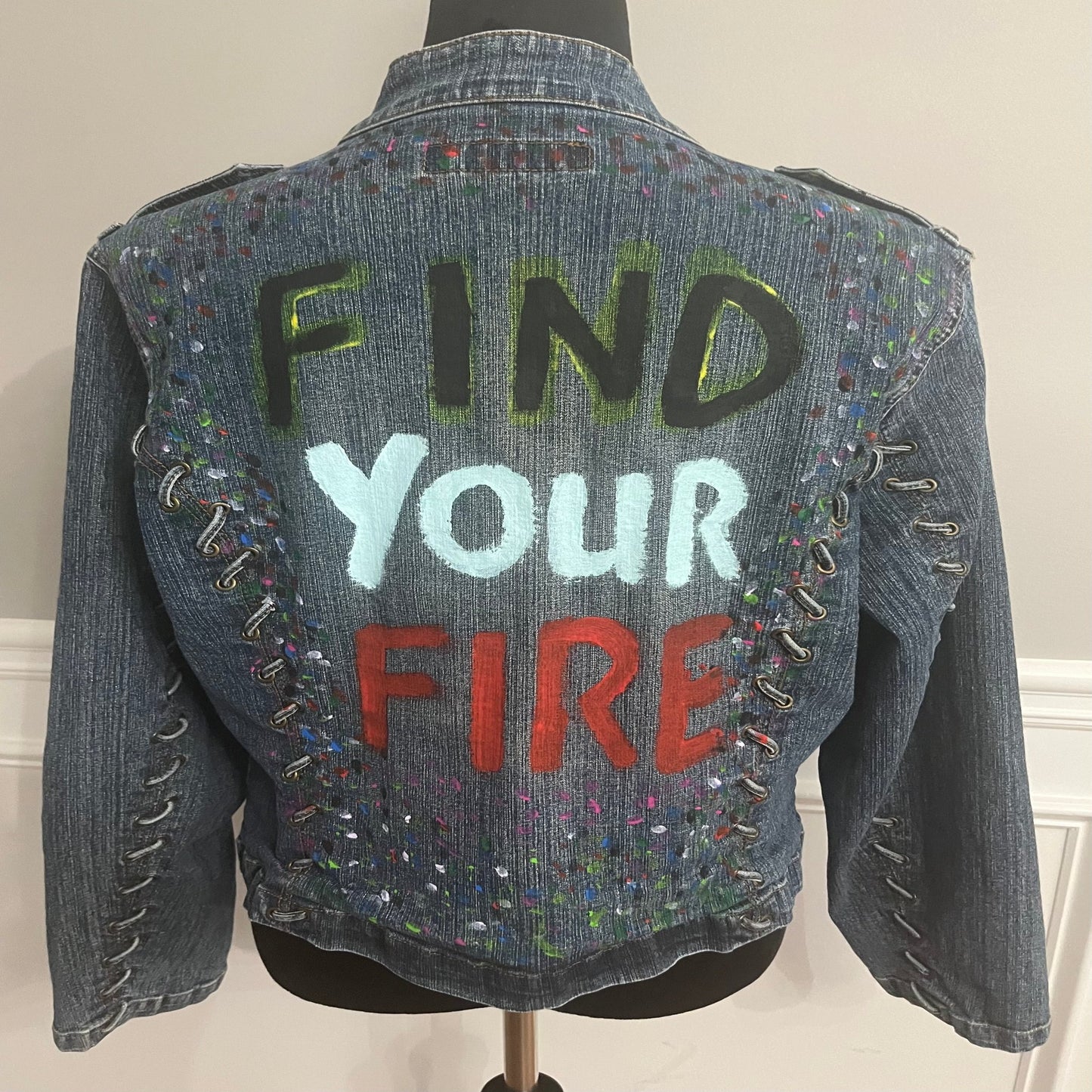 Find Your Fire Painted Jacket